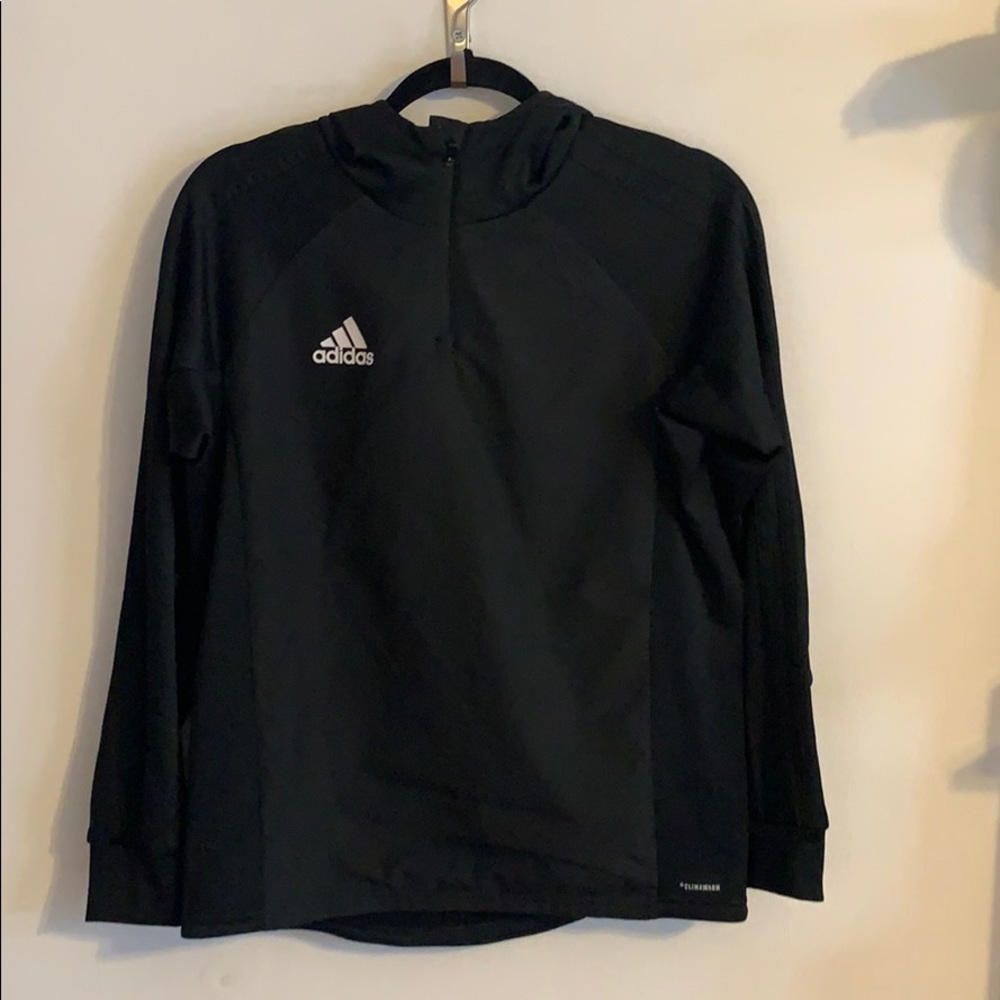 Kids Adidas 1/4 Zip Climawarm Hoodie